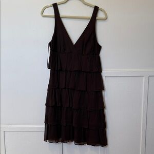 J. Crew Black Layered Mini Dress